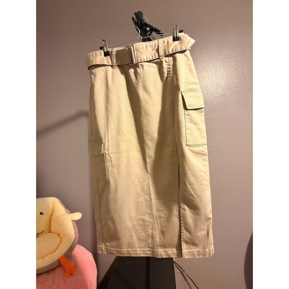 Juicy Couture Women's Nomad Cargo Skirt With‎ Belt And Side Slit NWT Size 27